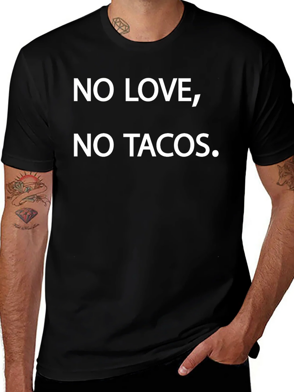 No Love No Tacos Graphic Tee product image 1