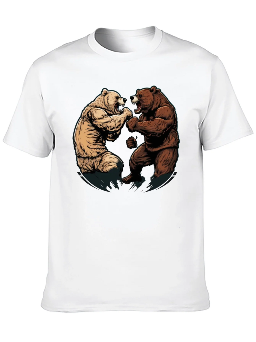 Fighting Bears Graphic Tee - Black product image 8
