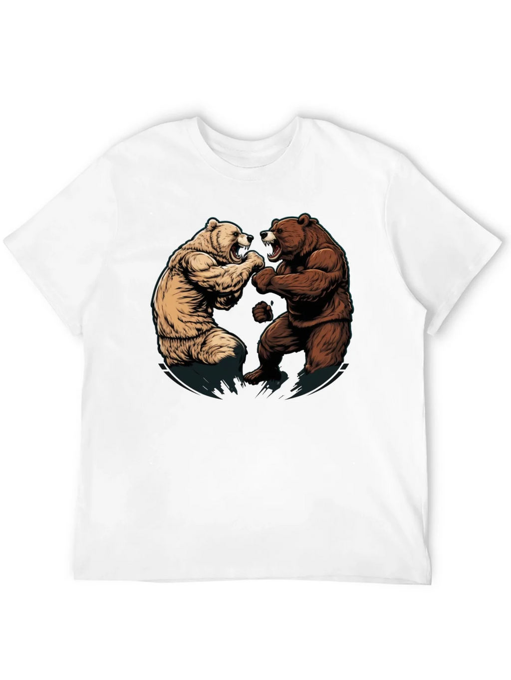 Fighting Bears Graphic Tee - Black product image 9