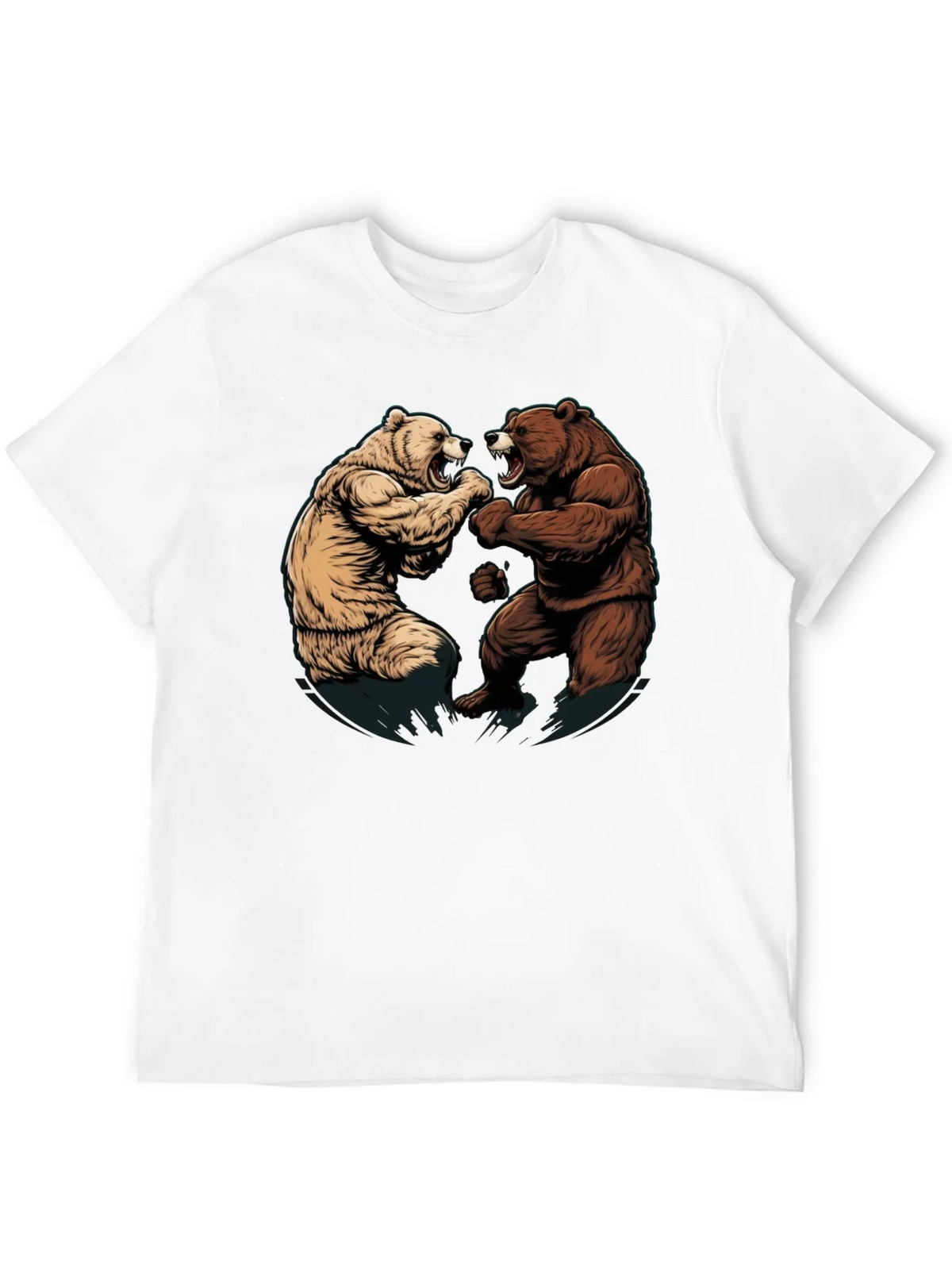 Fighting Bears Graphic Tee - Black product image 9