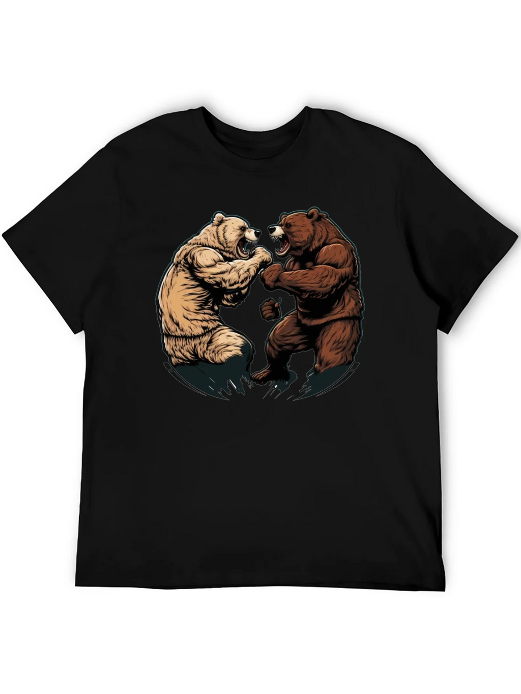 Fighting Bears Graphic Tee - Black product image 4