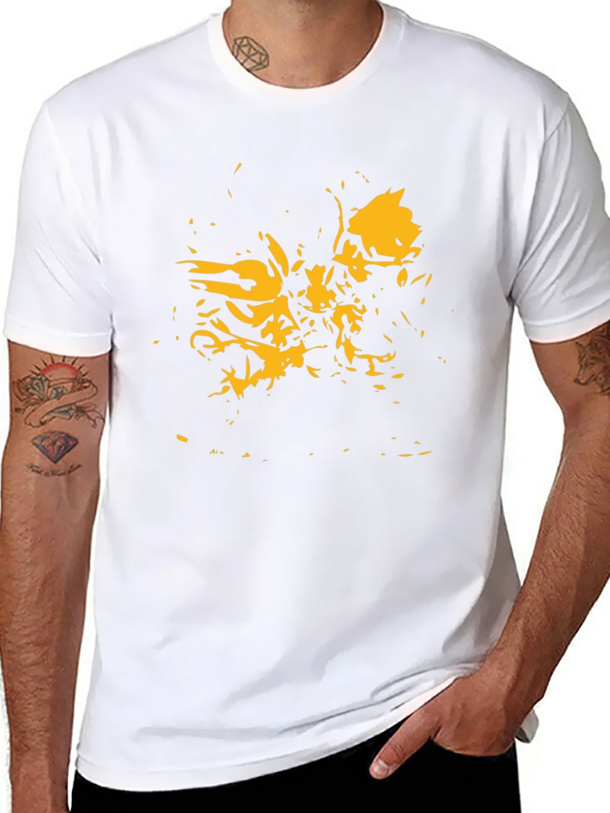 Abstract Graphic Tee - Modern Black T-Shirt product image 1