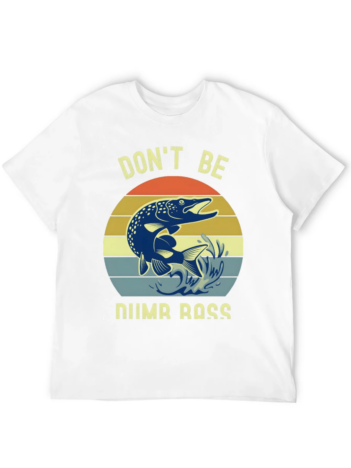 Dont Be Numb Bass Fishing Graphic Tee product image 10