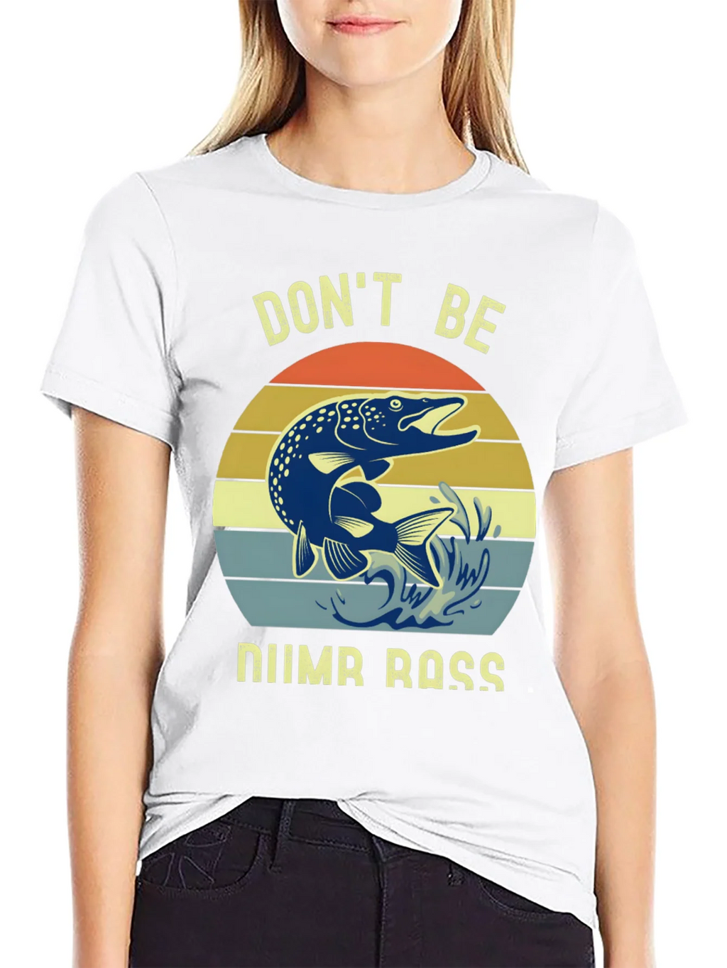 Dont Be Numb Bass Fishing Graphic Tee product image 7