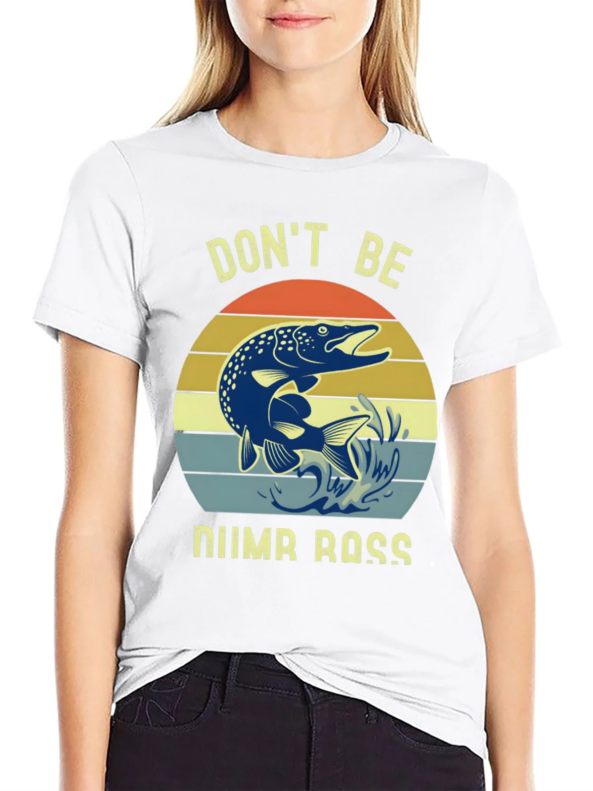 Dont Be Numb Bass Fishing Graphic Tee product image 7