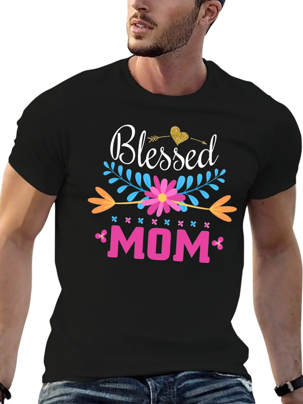 Blessed Mom Graphic Tee - Perfect Mothers Day Gift! product image 6