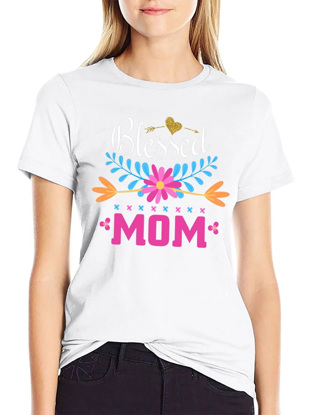 Blessed Mom Graphic Tee - Perfect Mothers Day Gift! product image 8