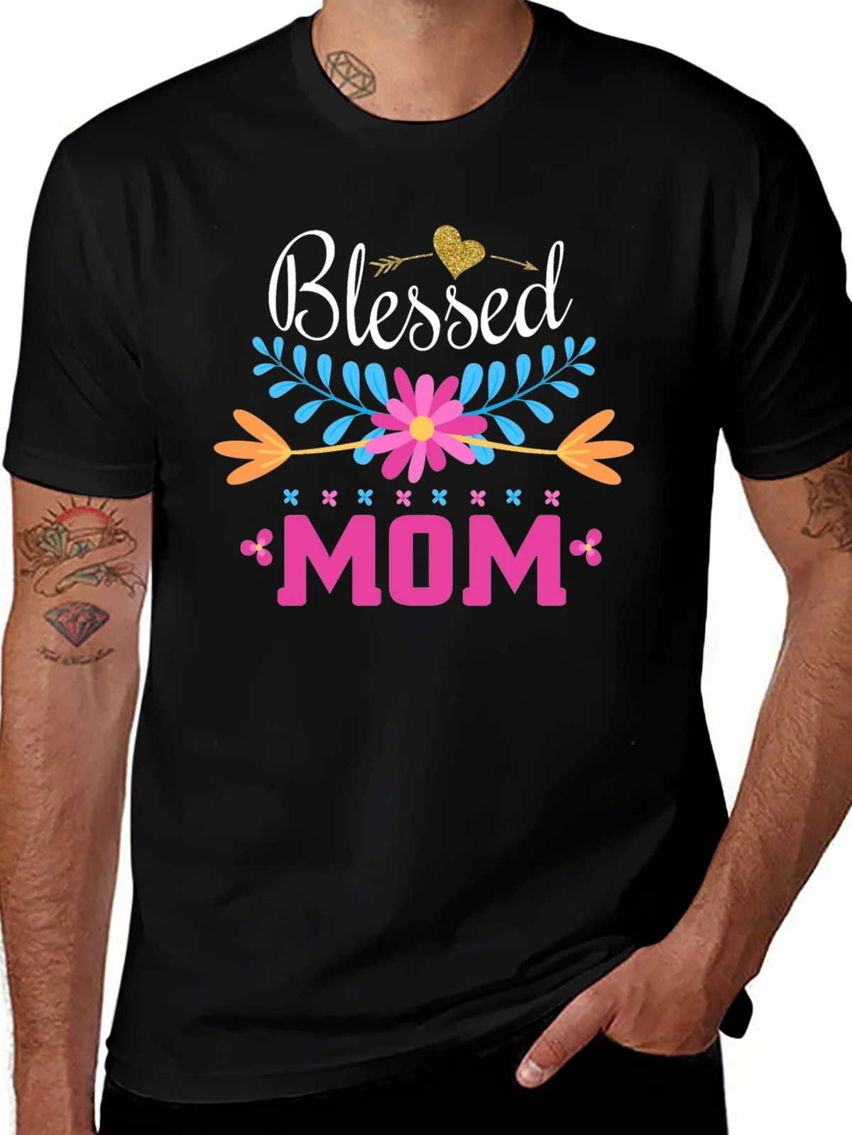 Blessed Mom Graphic Tee - Perfect Mothers Day Gift! product image 1