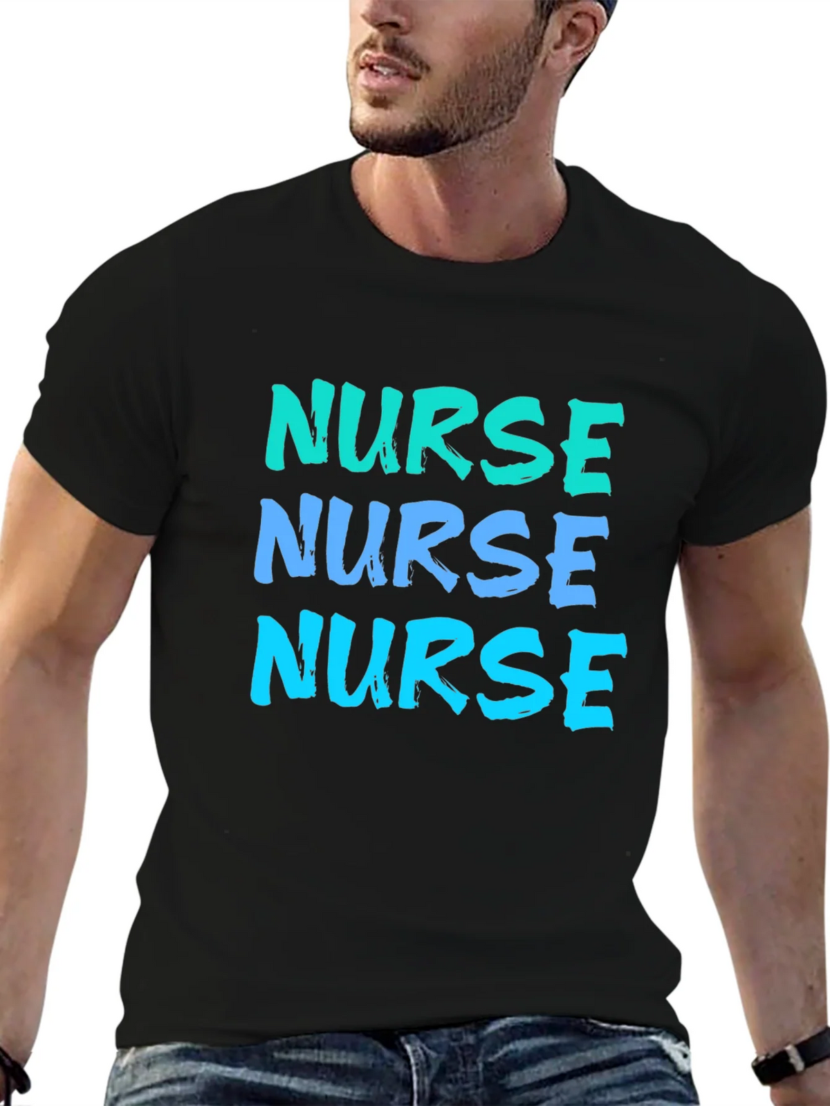 Nurse T-Shirt - Bold Text Design product image 6