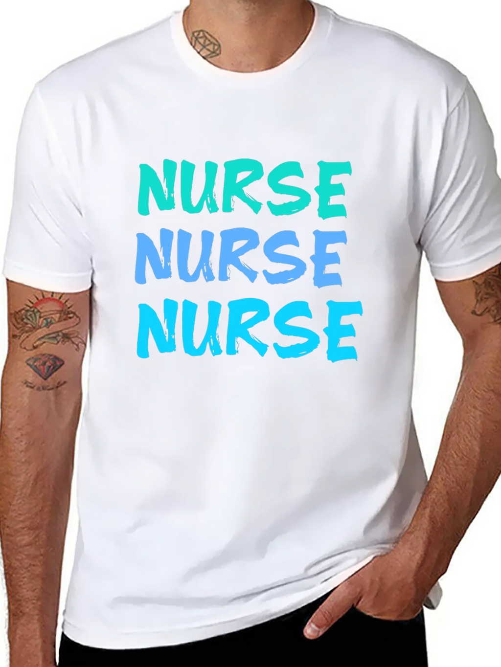 Nurse T-Shirt - Bold Text Design product image 7