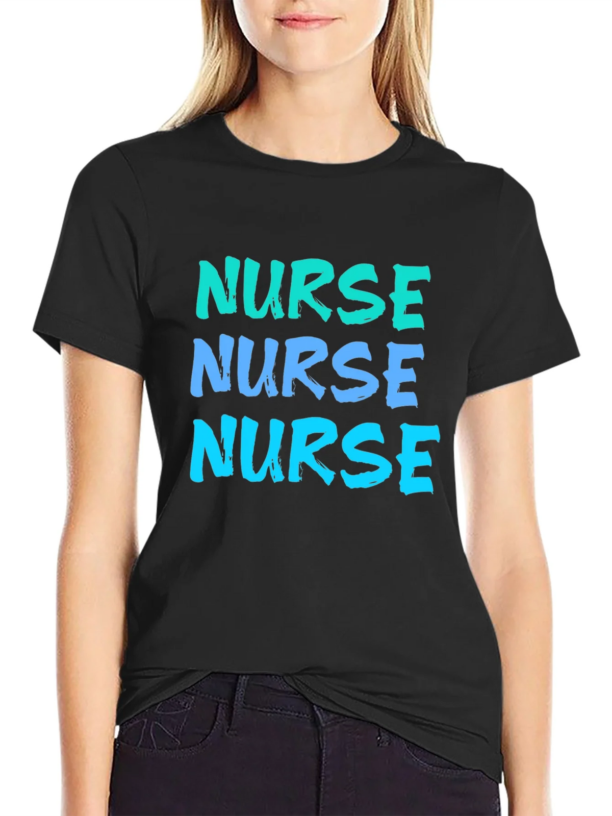 Nurse T-Shirt - Bold Text Design product image 2