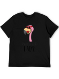 Crazy Flamingo Lady T-Shirt - Fun Novelty Tee product image 1