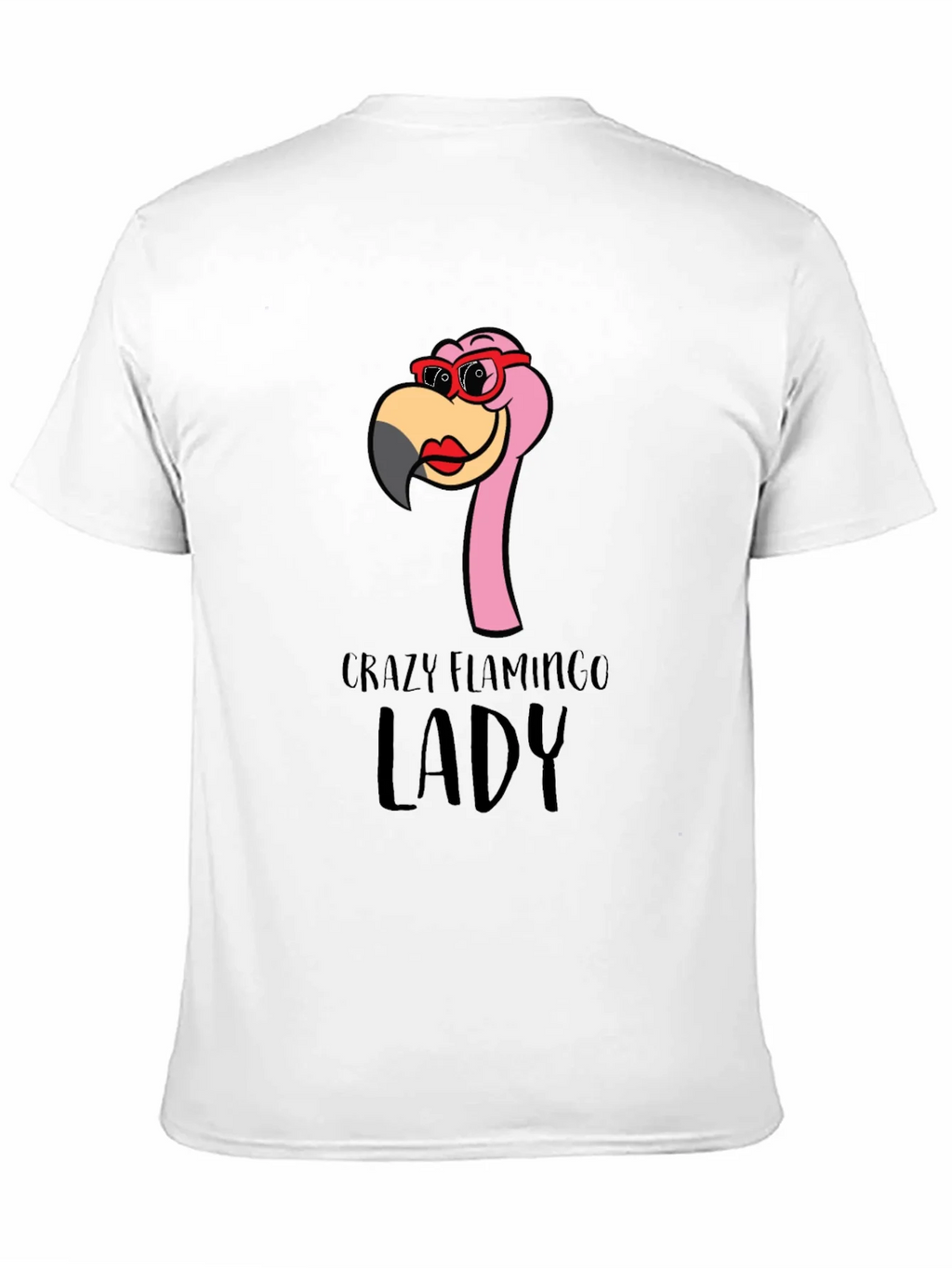 Crazy Flamingo Lady T-Shirt - Fun Novelty Tee product image 5
