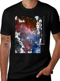 Galaxy Painter Graphic Tee - Unique Space Art T-Shirt product image 1
