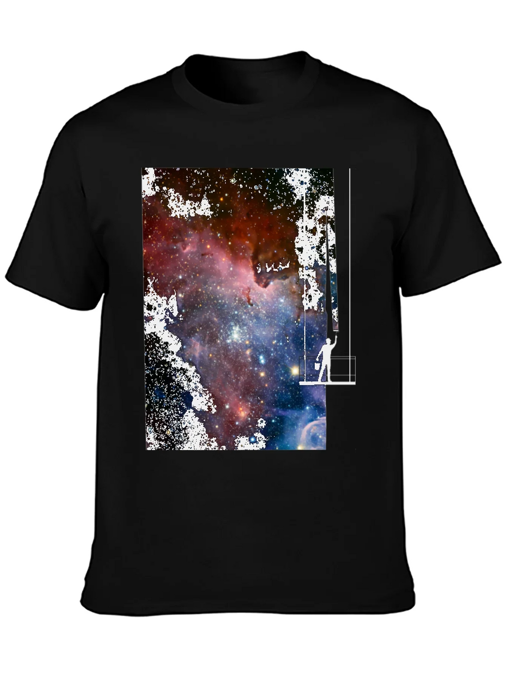 Galaxy Painter Graphic Tee - Unique Space Art T-Shirt product image 3