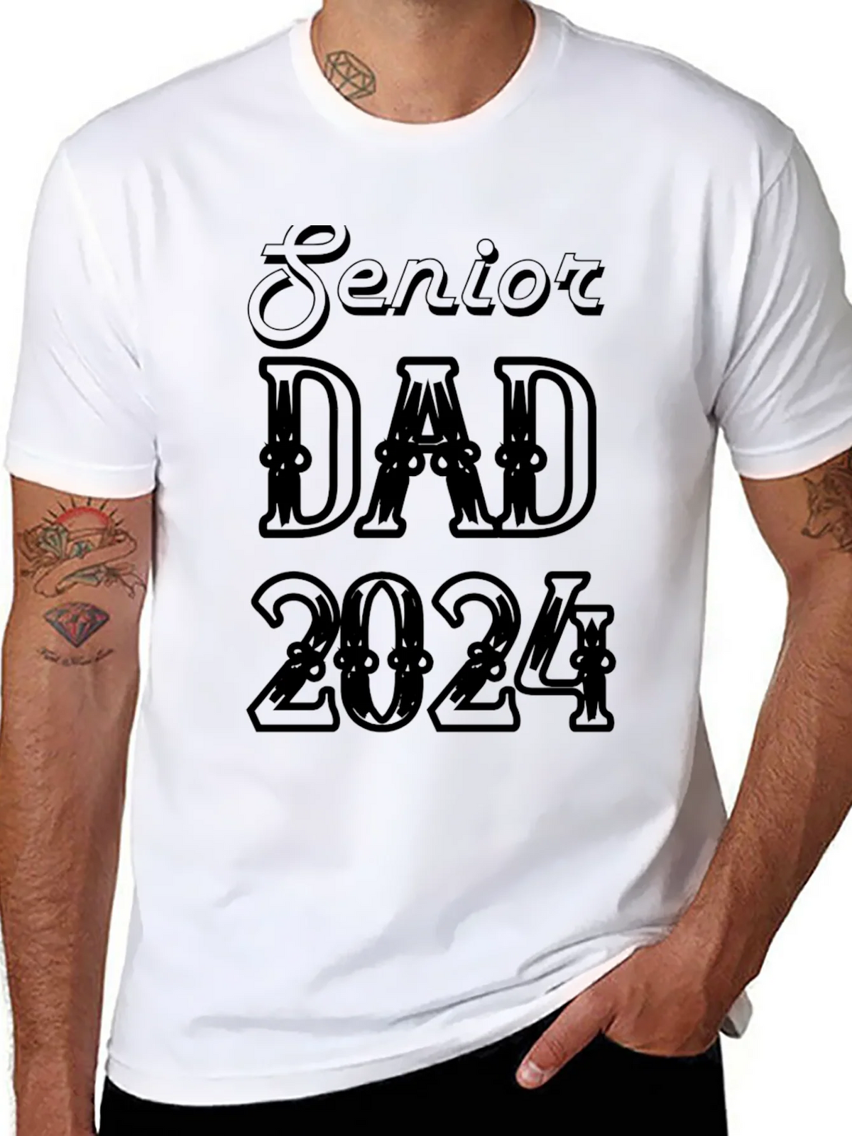 Senior Dad 2024 Graduation T-Shirt product image 2
