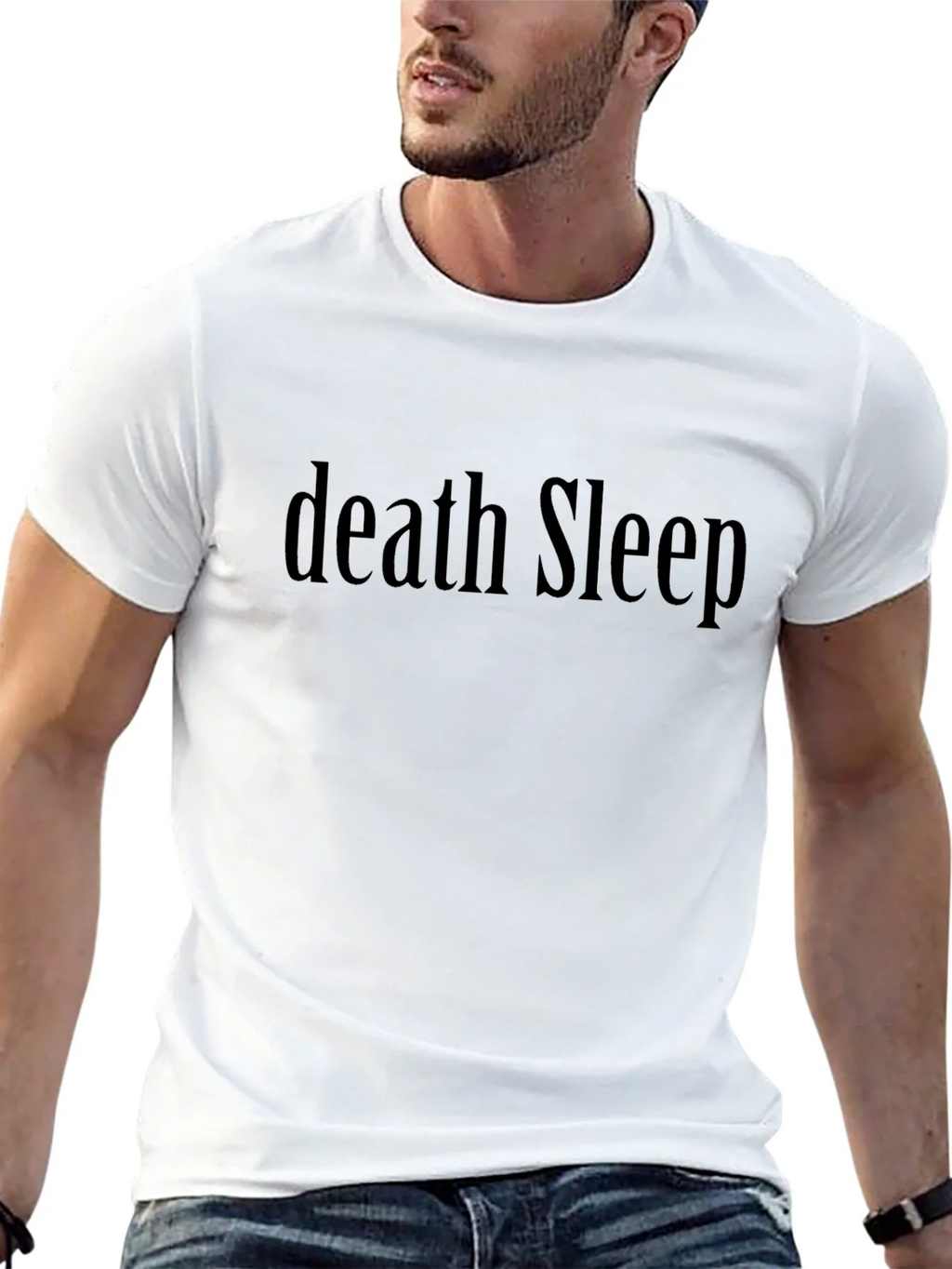Death Sleep Black T-Shirt Graphic Print product image 6