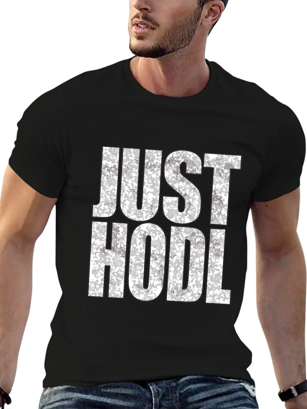 Just Hodl Black Graphic Tee product image 6