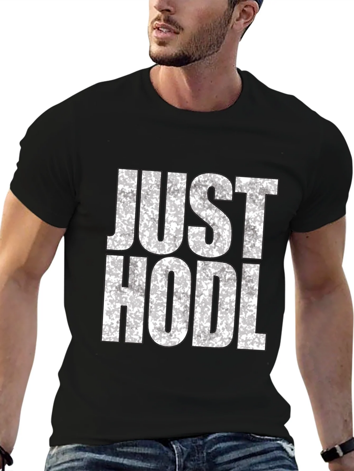 Just Hodl Black Graphic Tee product image 6