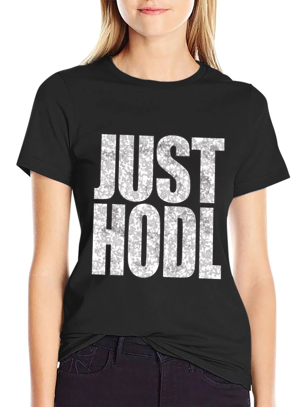 Just Hodl Black Graphic Tee product image 2