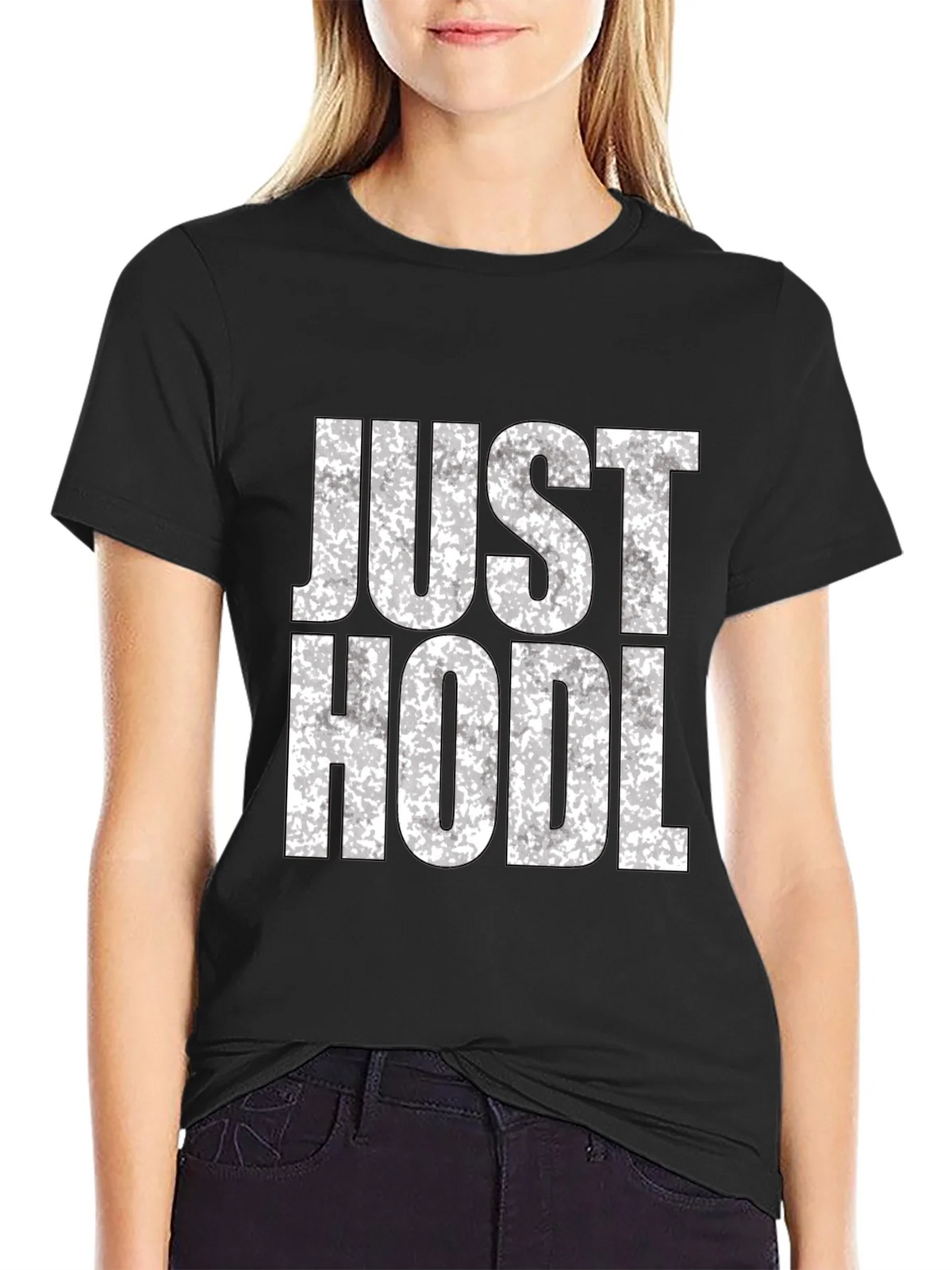 Just Hodl Black Graphic Tee product image 2
