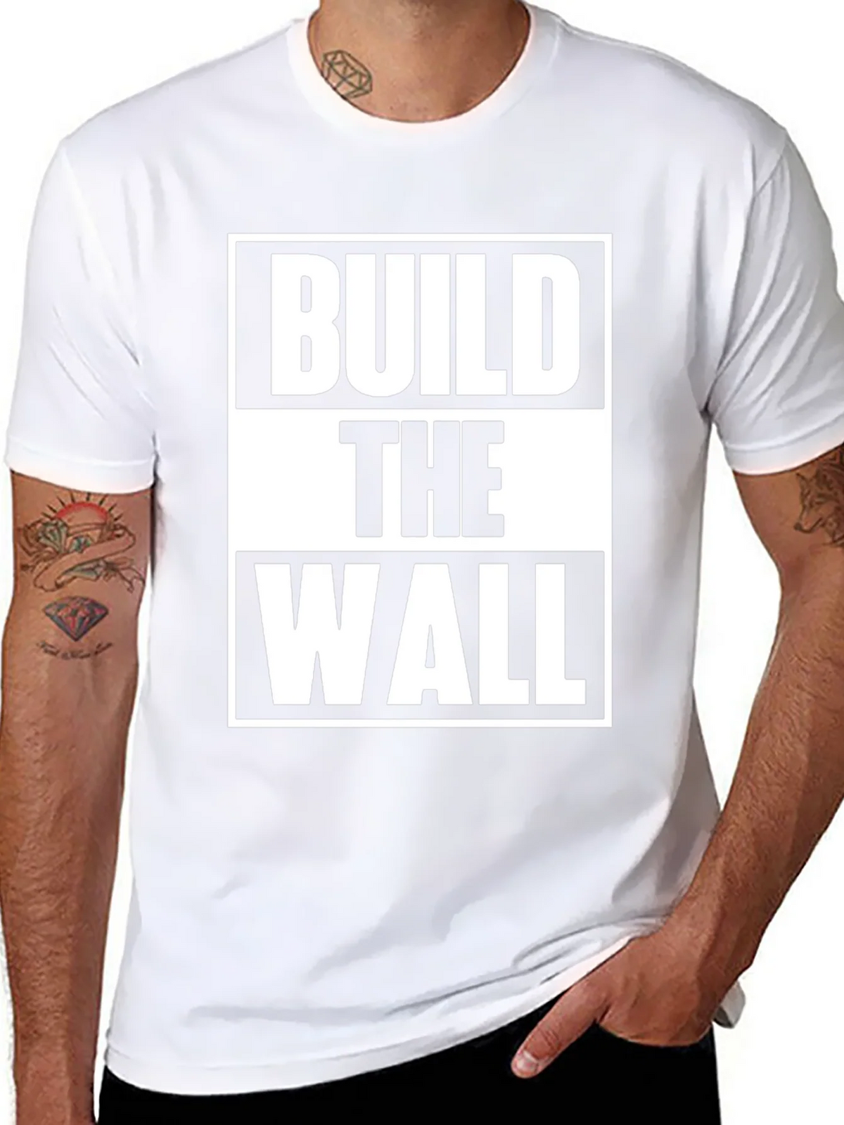 Build The Wall Graphic Tee product image 6