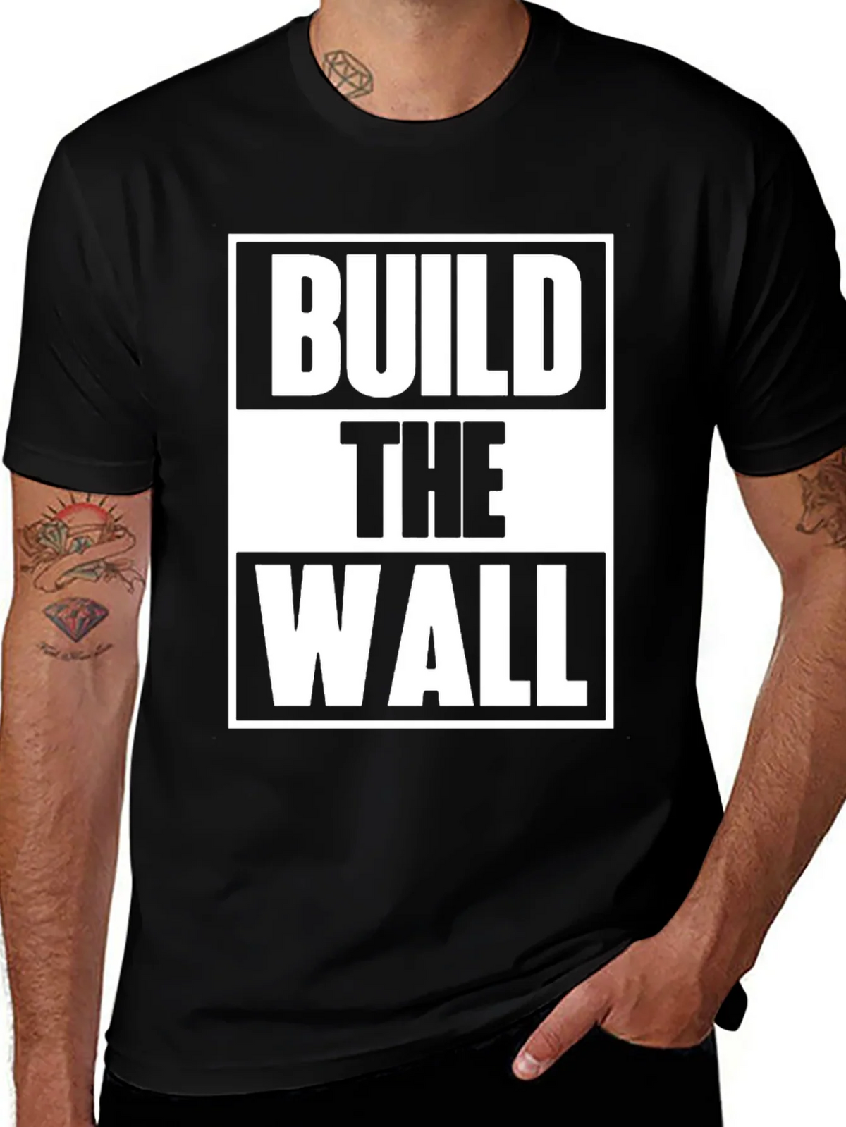 Build The Wall Graphic Tee product image 1