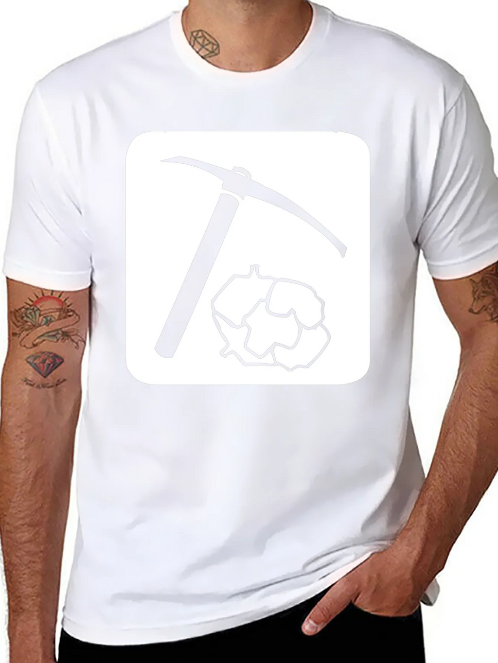 Miners Pick T-Shirt - Black Cotton Blend product image 6