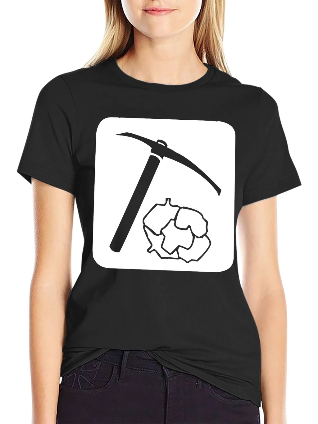 Miners Pick T-Shirt - Black Cotton Blend product image 2