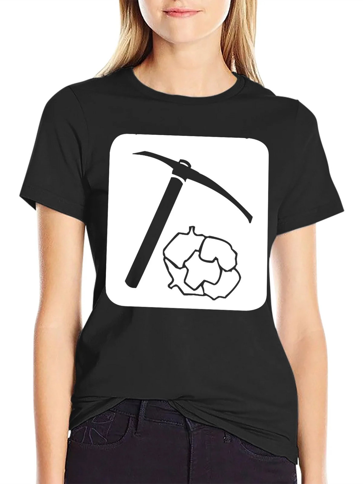 Miners Pick T-Shirt - Black Cotton Blend product image 2