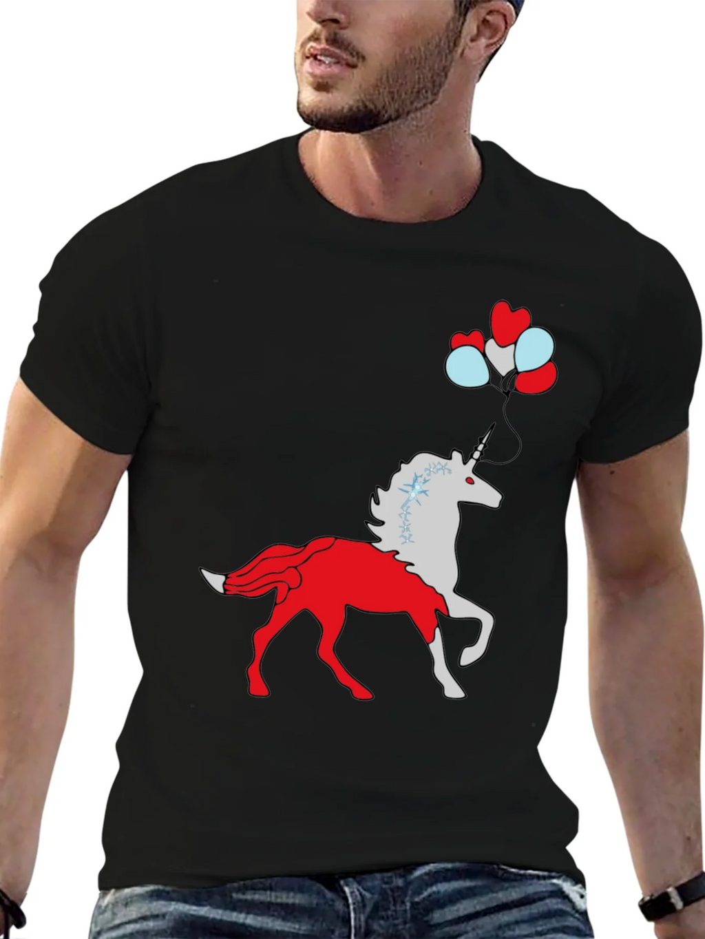 Unicorn Balloon Graphic Tee product image 4