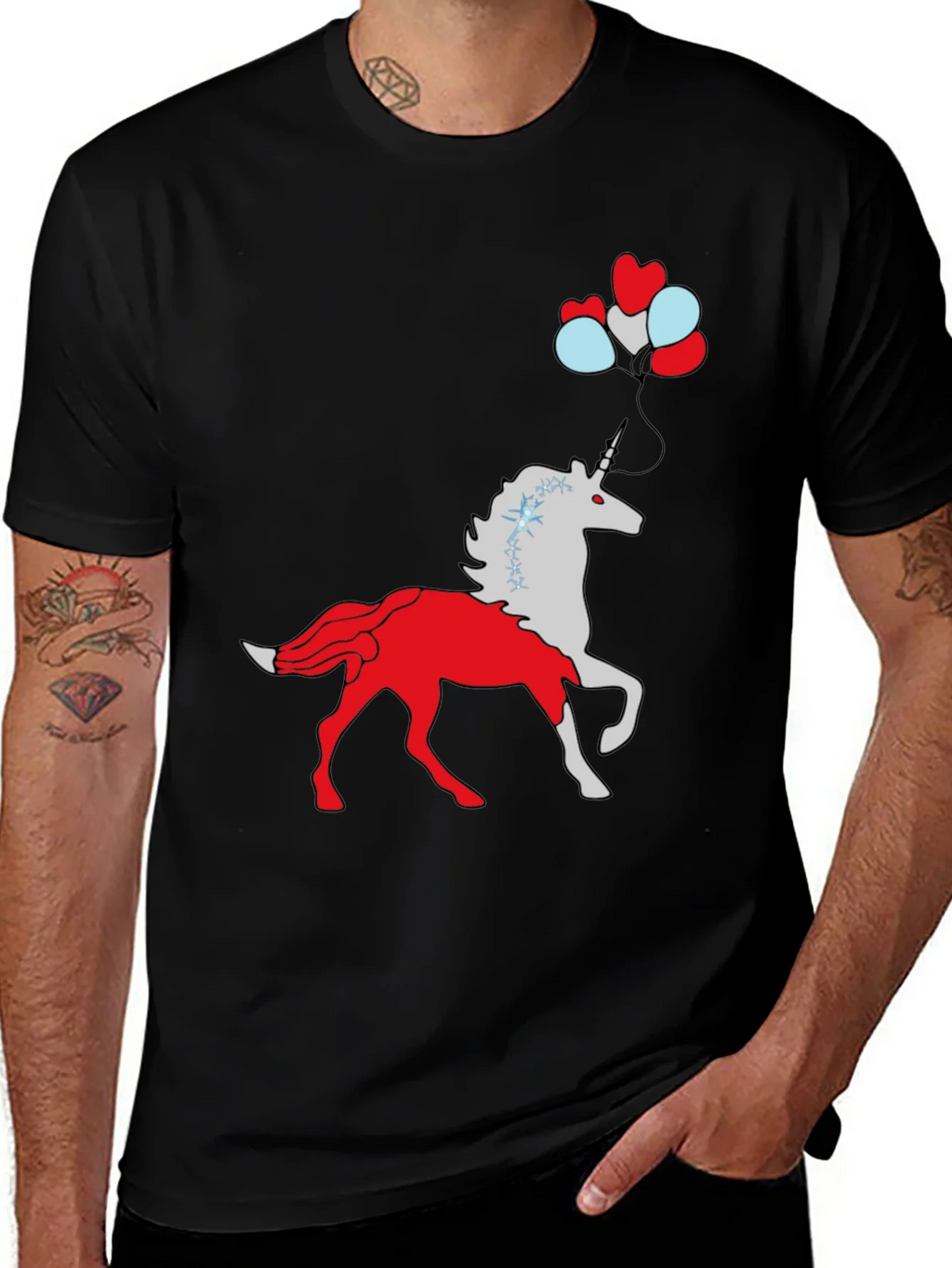 Unicorn Balloon Graphic Tee product image 1