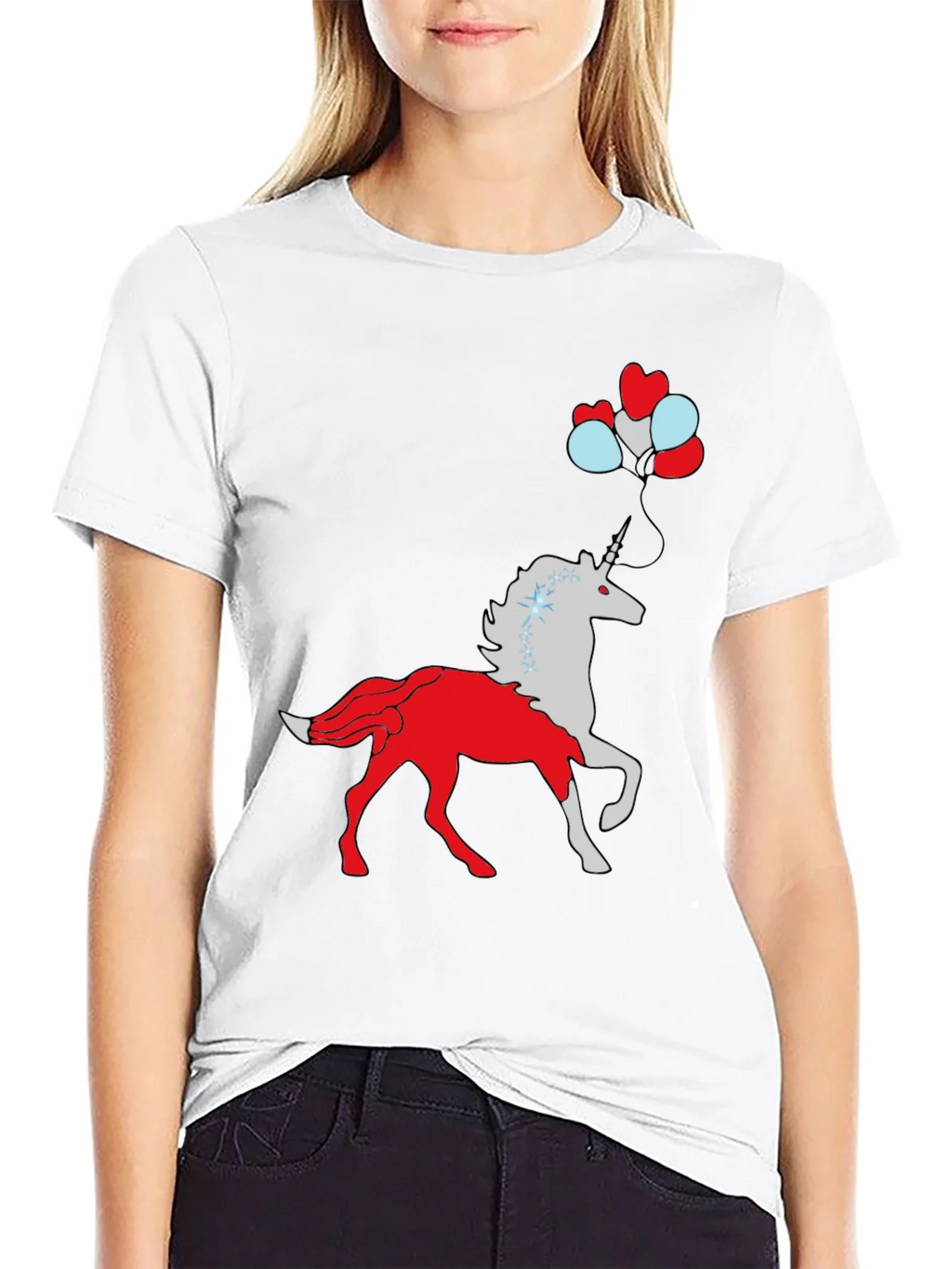 Unicorn Balloon Graphic Tee product image 5