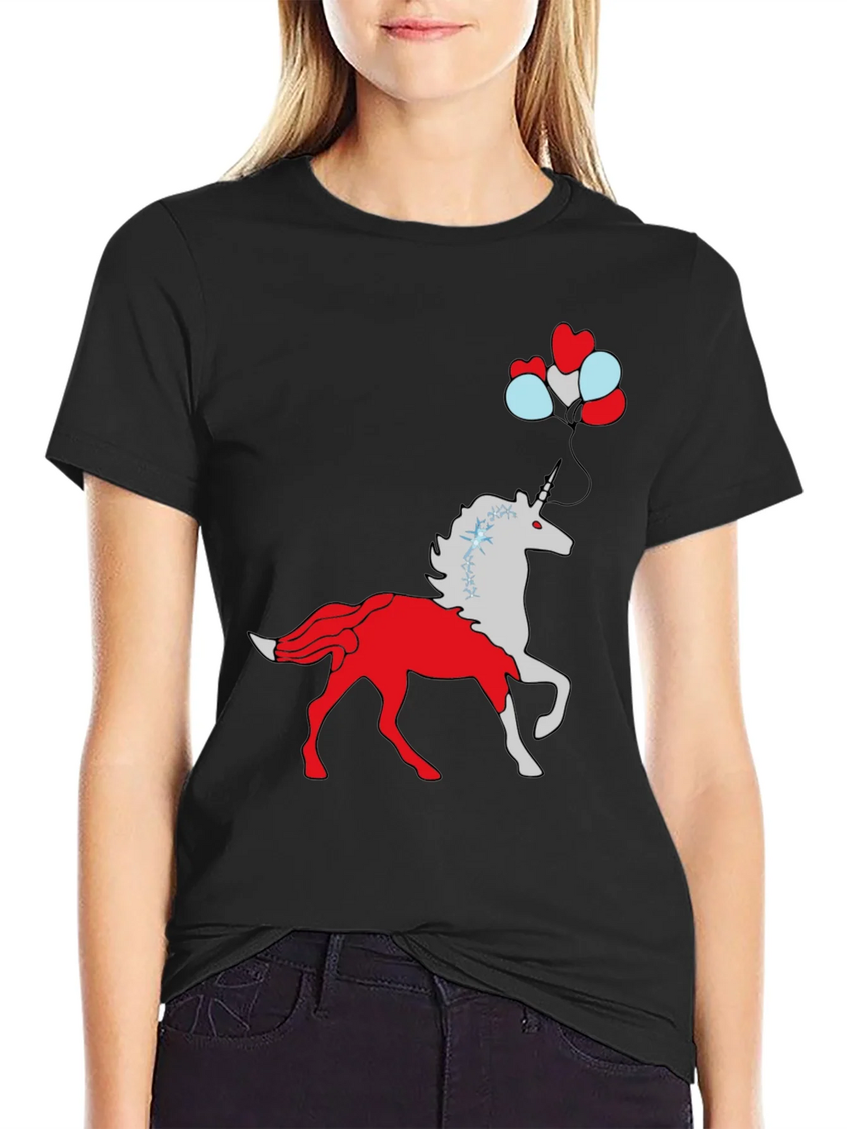 Unicorn Balloon Graphic Tee product image 2