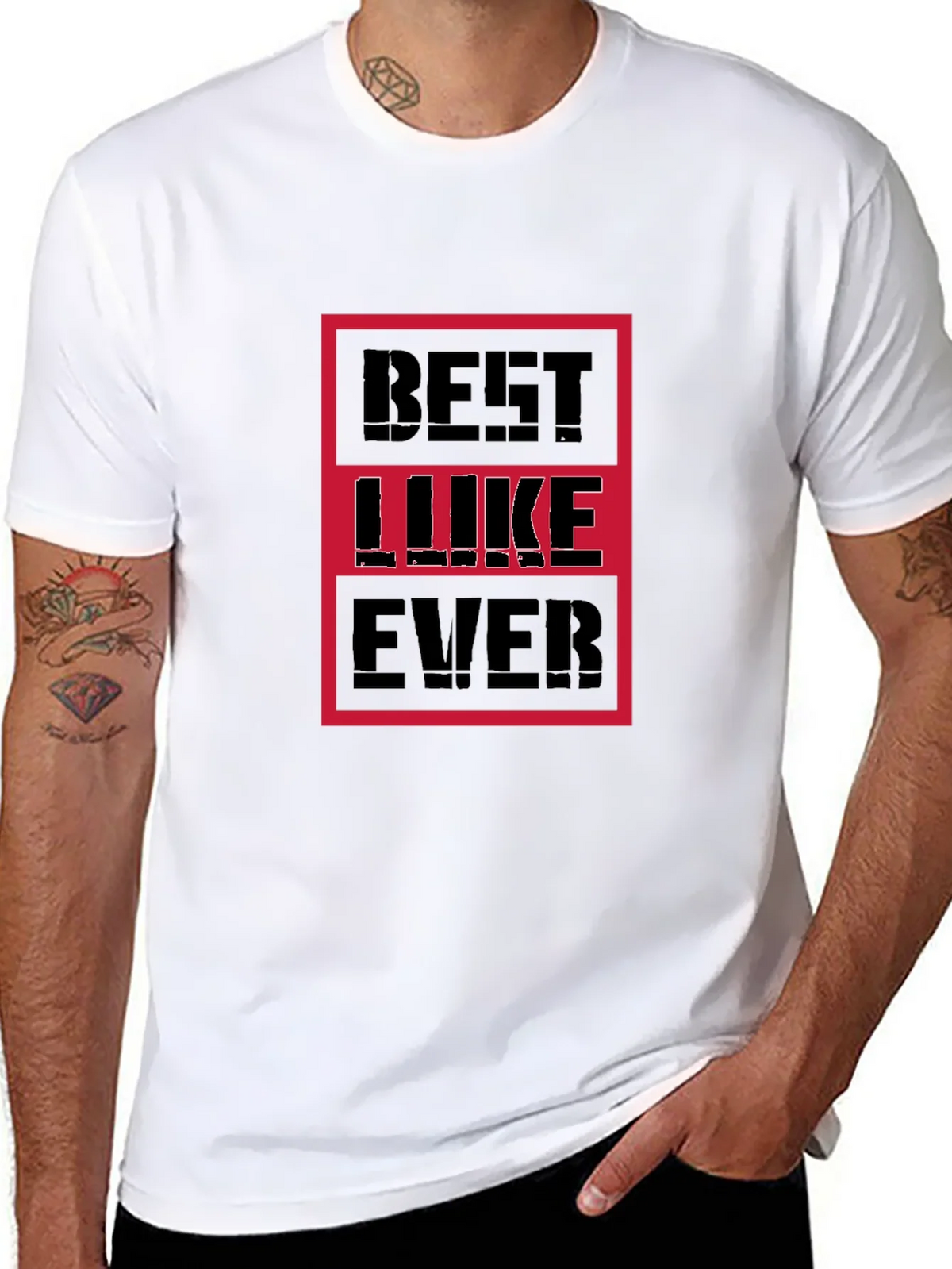 Best Luke Ever Graphic Tee - Black Cotton T-Shirt product image 7