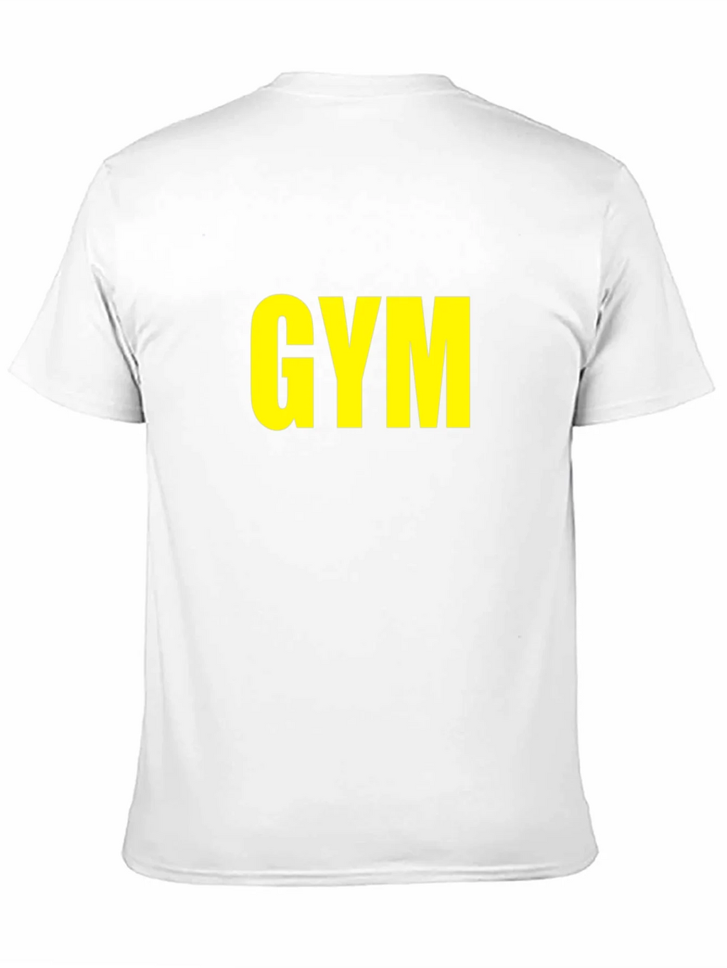 GYM T-Shirt - Bold Yellow Print on Black product image 10