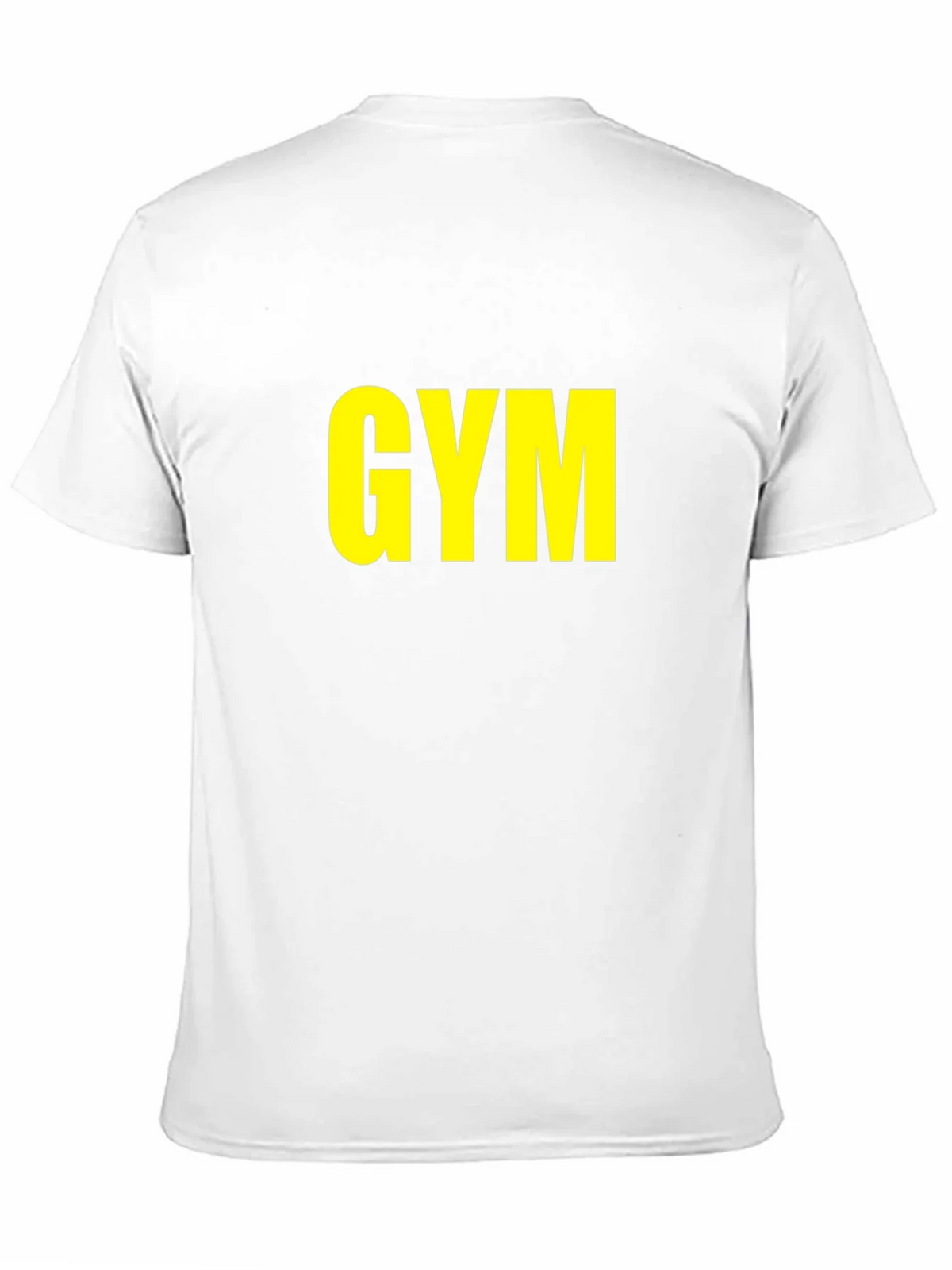 GYM T-Shirt - Bold Yellow Print on Black product image 10