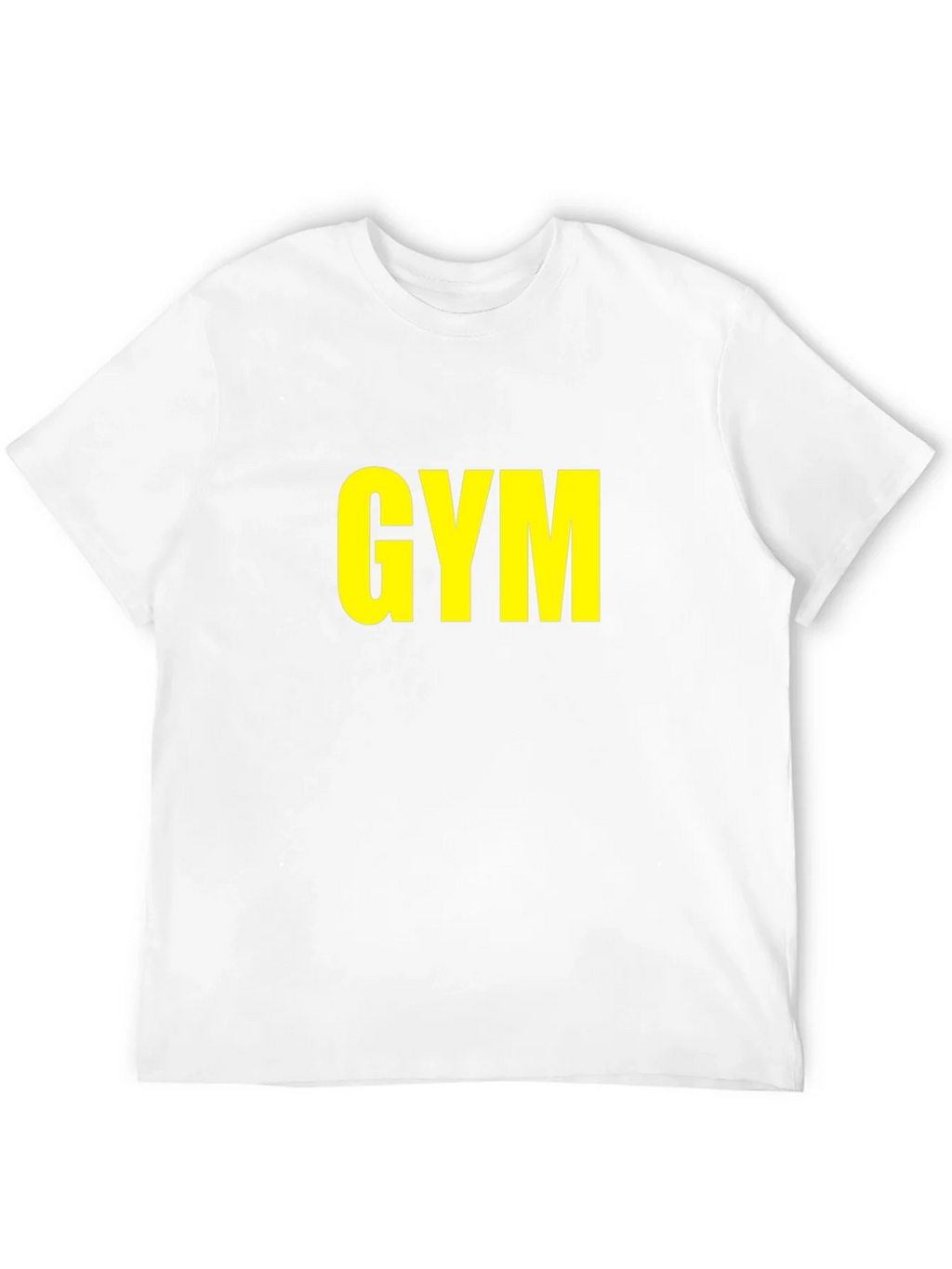 GYM T-Shirt - Bold Yellow Print on Black product image 11