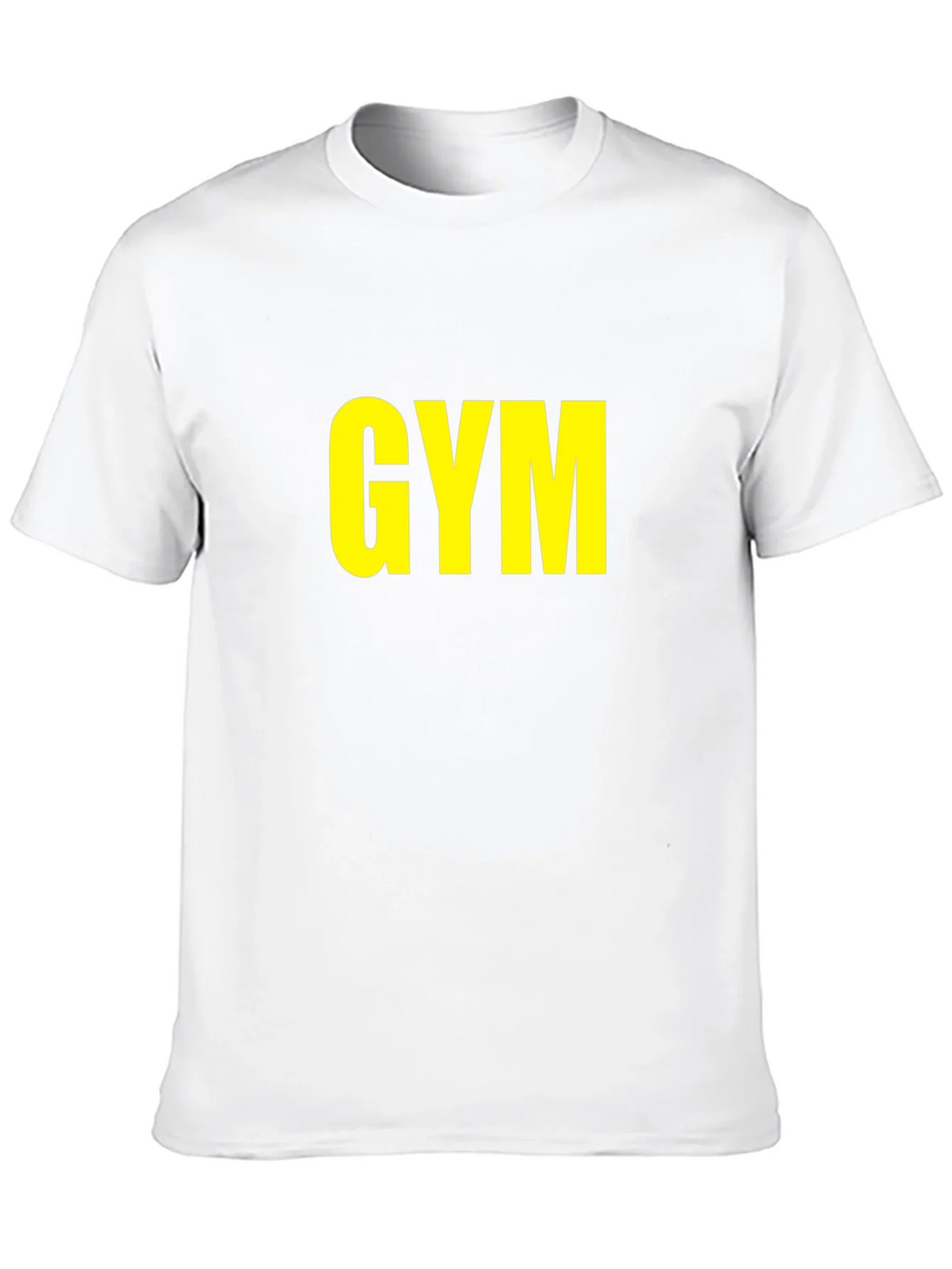 GYM T-Shirt - Bold Yellow Print on Black product image 9