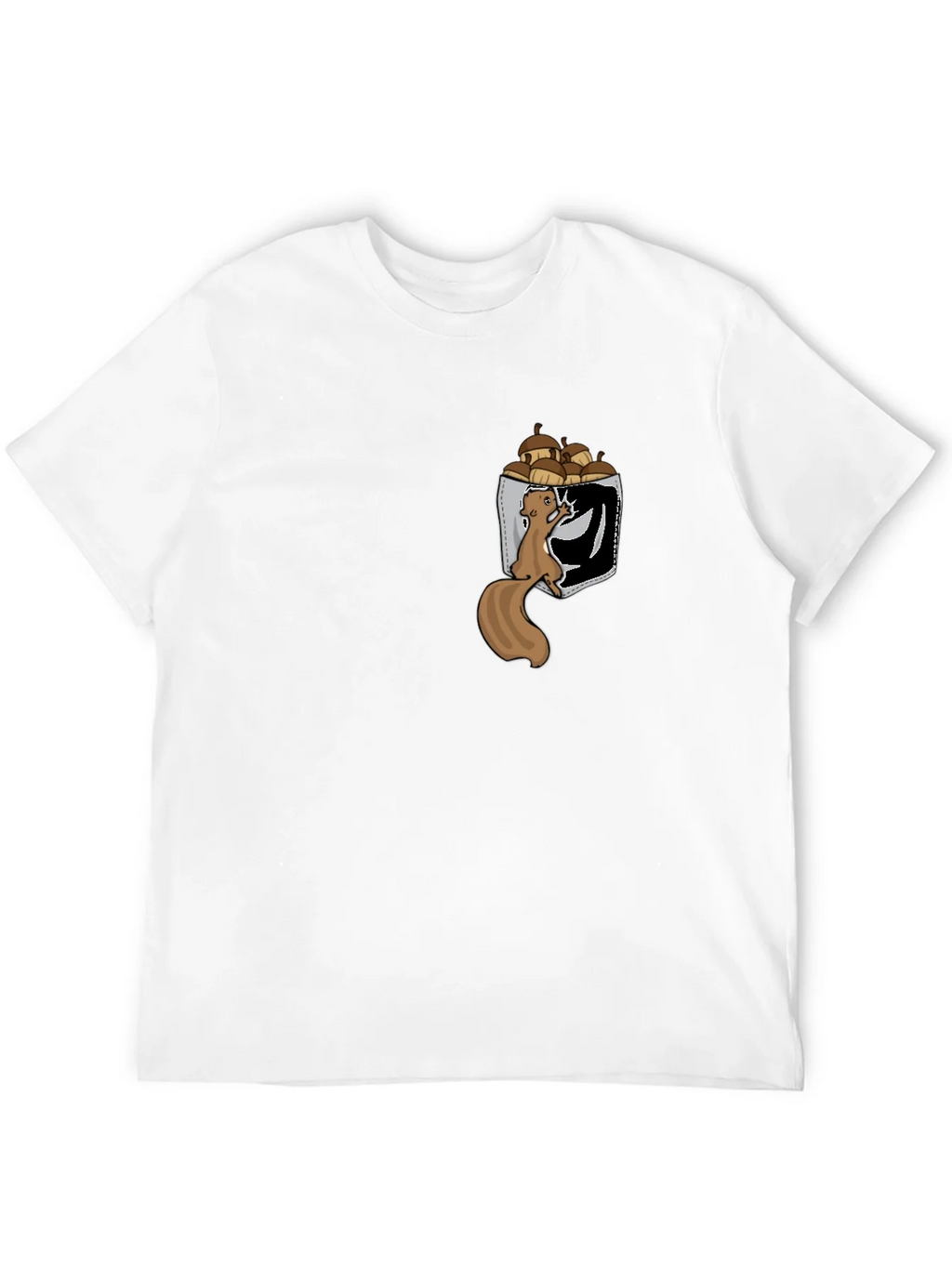 Squirrel in Pocket T-Shirt: Funny Nut Lover Tee product image 11
