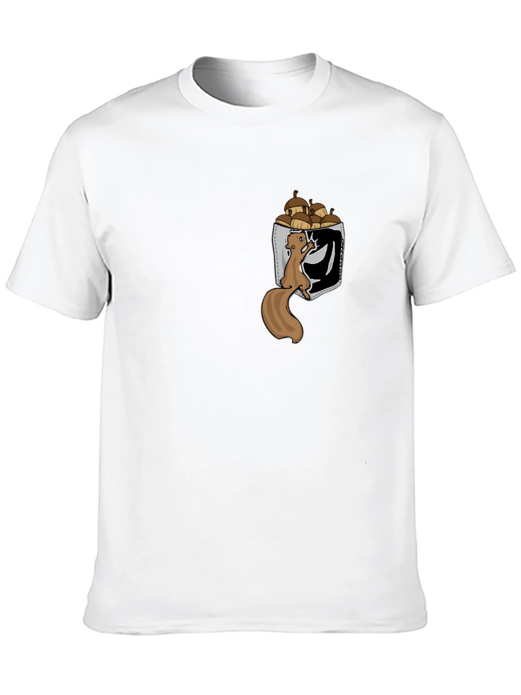 Squirrel in Pocket T-Shirt: Funny Nut Lover Tee product image 9