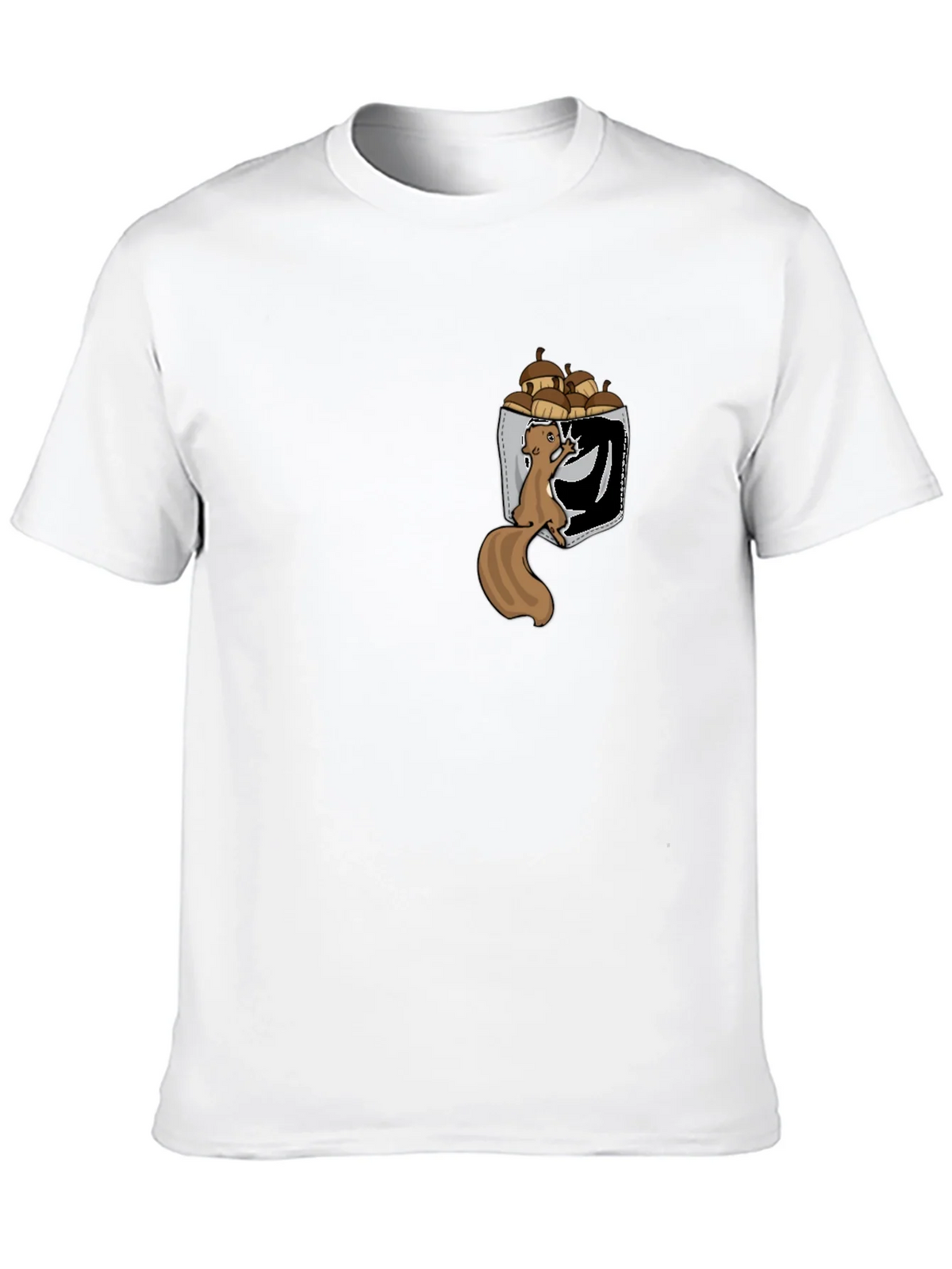 Squirrel in Pocket T-Shirt: Funny Nut Lover Tee product image 9