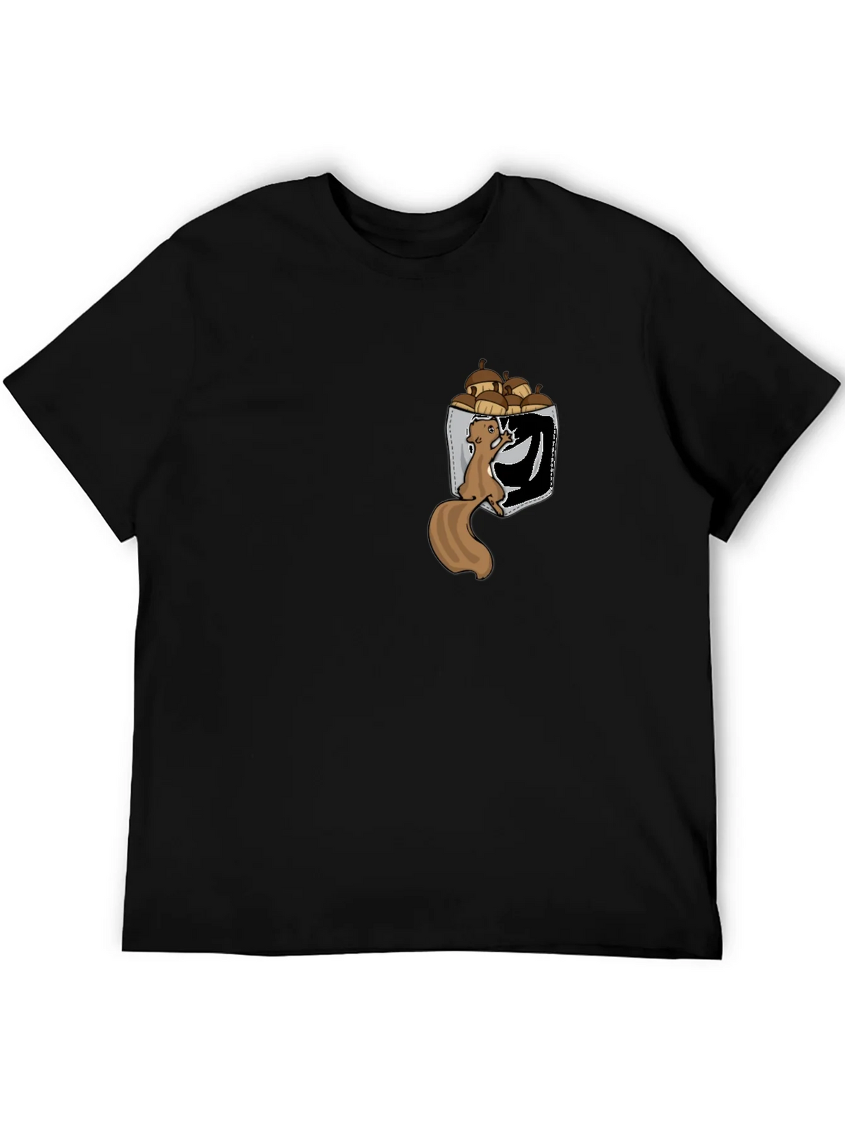 Squirrel in Pocket T-Shirt: Funny Nut Lover Tee product image 5