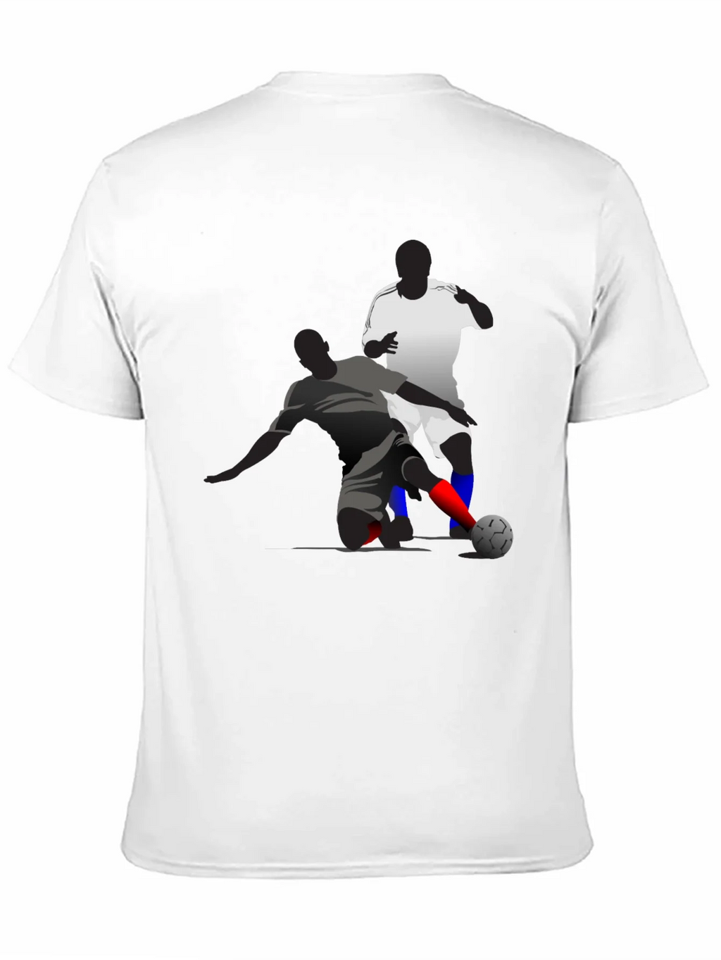 Soccer Graphic Tee - Black Cotton Blend T-Shirt product image 8