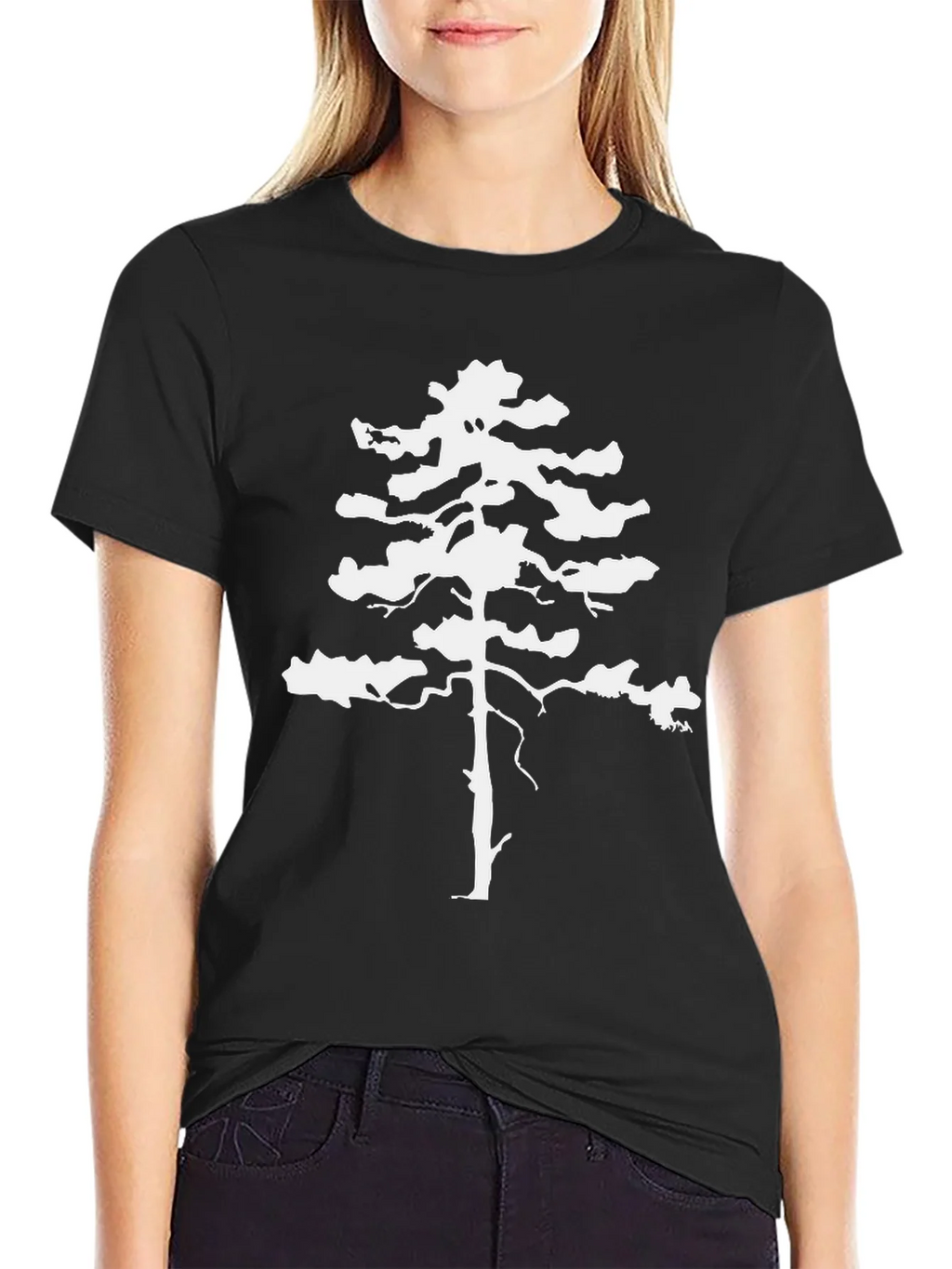 Pine Tree Graphic Tee - Nature Inspired Cotton T-Shirt product image 2