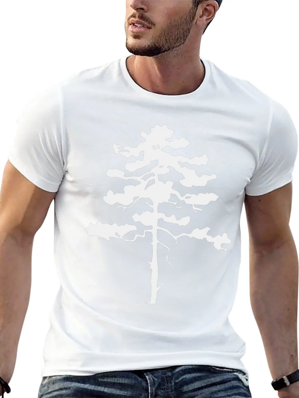Pine Tree Graphic Tee - Nature Inspired Cotton T-Shirt product image 12