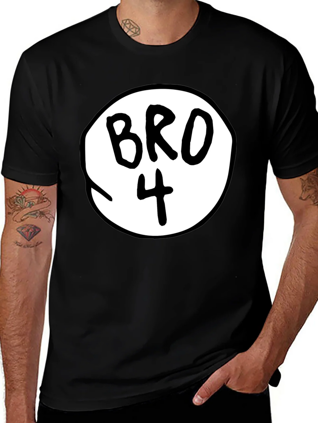 Bro Number 4 Black Tee product image 1
