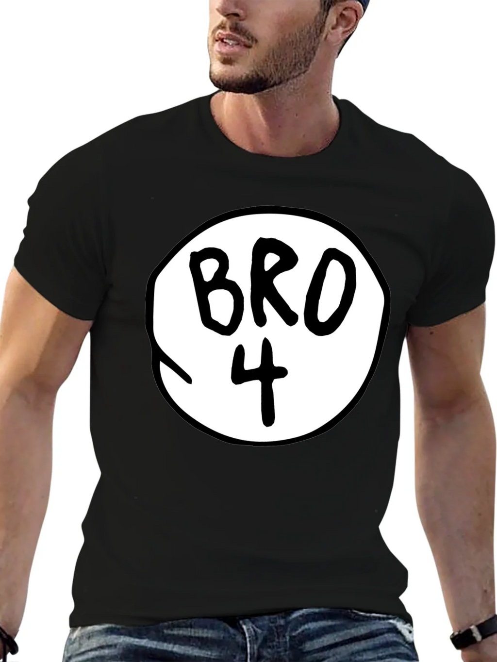 Bro Number 4 Black Tee product image 6