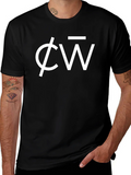Unique Symbol Graphic Print Black T-Shirt product image 1