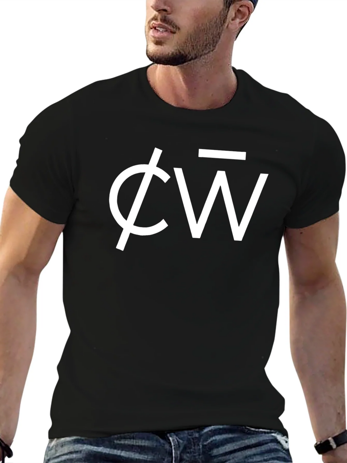 Unique Symbol Graphic Print Black T-Shirt product image 6